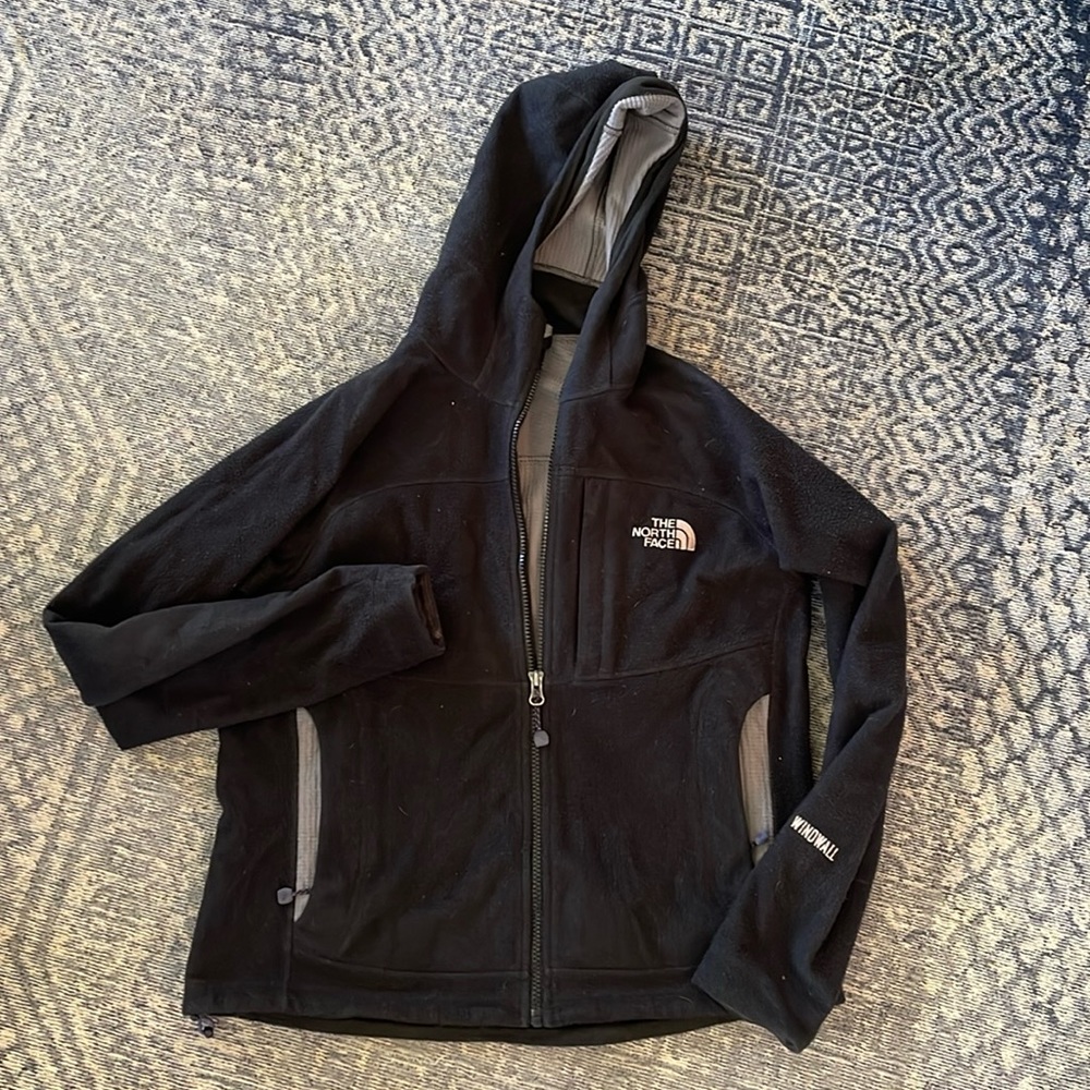 Women’s North Face fleece windbreaker jacket